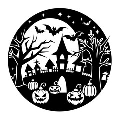 Download Paper Art Of Happy Halloween Svg File For Design.