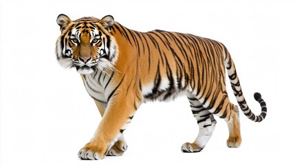 Obraz premium Majestic Tiger Striding Confidently in the Wild