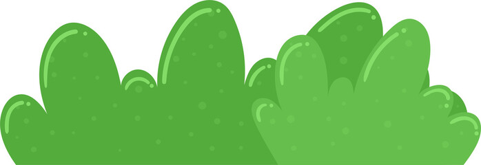 Green bush clipart design illustration