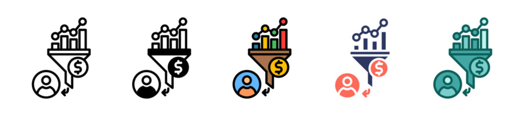 Conversion Rate line icon