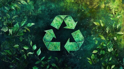 Embracing sustainability a vibrant ecodesign with natures symbol