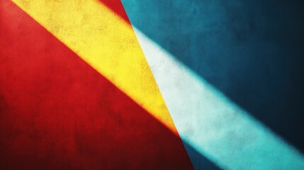 Abstract Colorful Wall with Light and Shadow