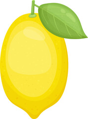 Lemon fruit clipart design illustration