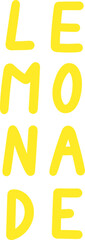 Lemonade clipart design illustration
