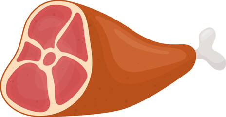 Meat products clipart design illustration