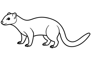Modern Mongoose Outline Design