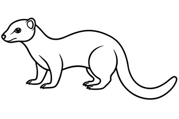 Modern Mongoose Outline Design