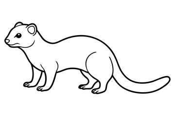Modern Mongoose Outline Design