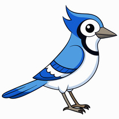 blue bird with a red beak