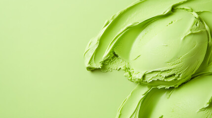 Creamy Pistachio Ice Cream Scoop background