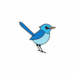 blue bird on a branch
