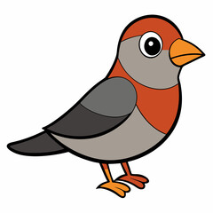 Fototapeta premium bird, animal, cartoon, vector, illustration, duck, nature, chicken, birds, silhouette, cute, isolated, art, black, wild, robin, bullfinch, wing, funny, wildlife, winter, white, sparrow, red, feather