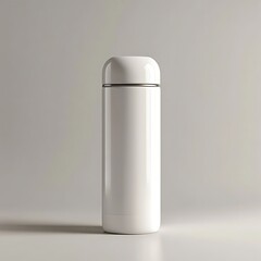 White insulated bottle mockup. (11)