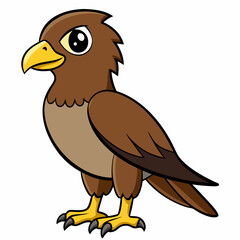 eagle cartoon isolated on white background