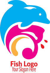Obraz premium fish logo