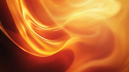 Obraz premium Dynamic Abstract Fluid Background with Warm Orange and Gold Tones, Perfect for Modern Design Applications