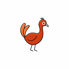 rooster isolated on white background