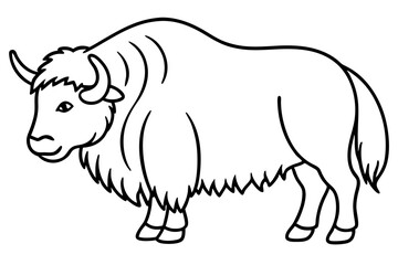 Modern Musk Ox Vector