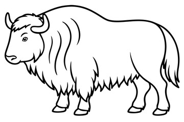 Modern Musk Ox Vector