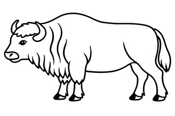 Modern Musk Ox Vector