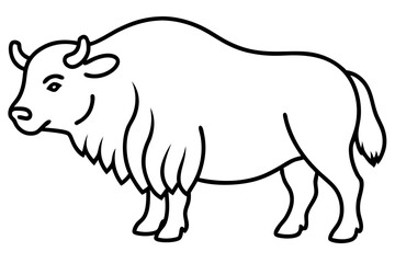 Modern Musk Ox Vector