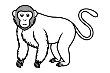 Modern Proboscis Monkey Sketch