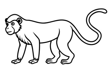 Modern Proboscis Monkey Sketch