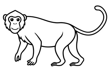 Modern Proboscis Monkey Sketch