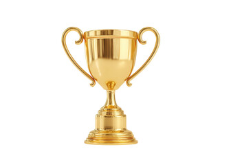 Elegant Golden Trophy for First Place Achievement Celebration Award Decoration