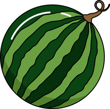 Melon vector illustration. Melon transparent PNG. Melon clip art. Colorful melon symbol. Melon vector. Fruit stock images.