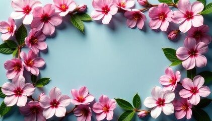 Fototapeta premium Delicate blossoms arranged in a square lattice, bloom, textile