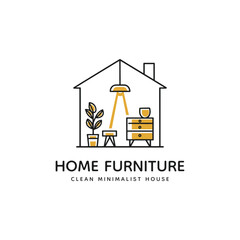 Home decor logo. Interior company logo.