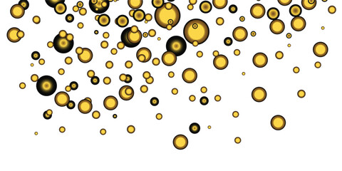 Luxurious golden skincare serum droplets with rich collagen extract, floating gracefully on a clean white canvas.  Premium golden serum bubble for skincare.