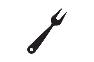 simple and unobtrusive Grill folk vector silhouette illustration isolated in white background