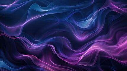 Fototapeta premium Abstract purple color wave flowing express the energetic ripple. Seamless texture of vividness curve swirling convey sense of harmony and wonderful scene perfect for effect and graphic design. AIG51.