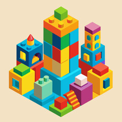 Obraz premium toy building blocks