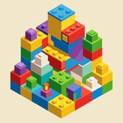 Fototapeta premium toy building blocks