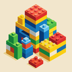 Obraz premium toy building blocks