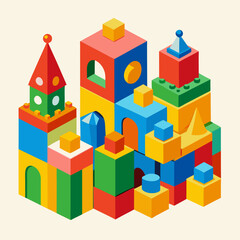 Fototapeta premium toy building blocks