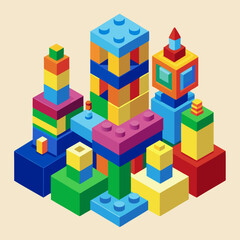 Fototapeta premium toy building blocks