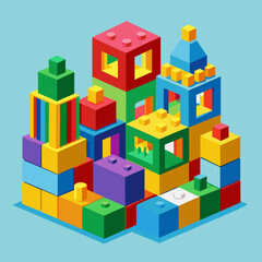 Fototapeta premium toy building blocks