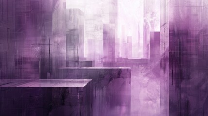 Naklejka premium Abstract picture with digital style scenery, decorated by high tech pattern, glow fantasy neon light. Cyberspace scene with technology design architecture and electronic texture effect around. AIG53.
