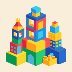 Fototapeta premium toy building blocks