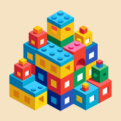 Fototapeta premium toy building blocks