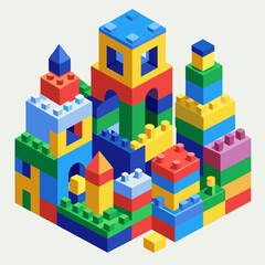 Fototapeta premium toy building blocks