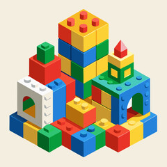 Fototapeta premium toy building blocks