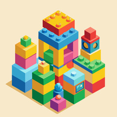 Fototapeta premium toy building blocks