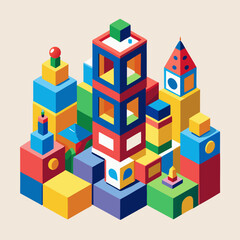 Obraz premium toy building blocks