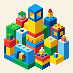 Obraz premium toy building blocks