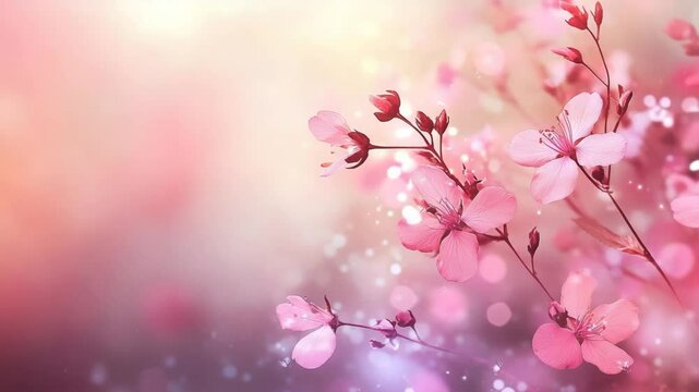 pink cherry blossom background